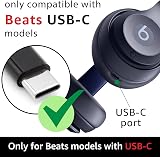 SPARKED USB C Cable for Beats Solo 4 Flex Studio Buds Pro Fit Powerbeats UK 1.2m view 3