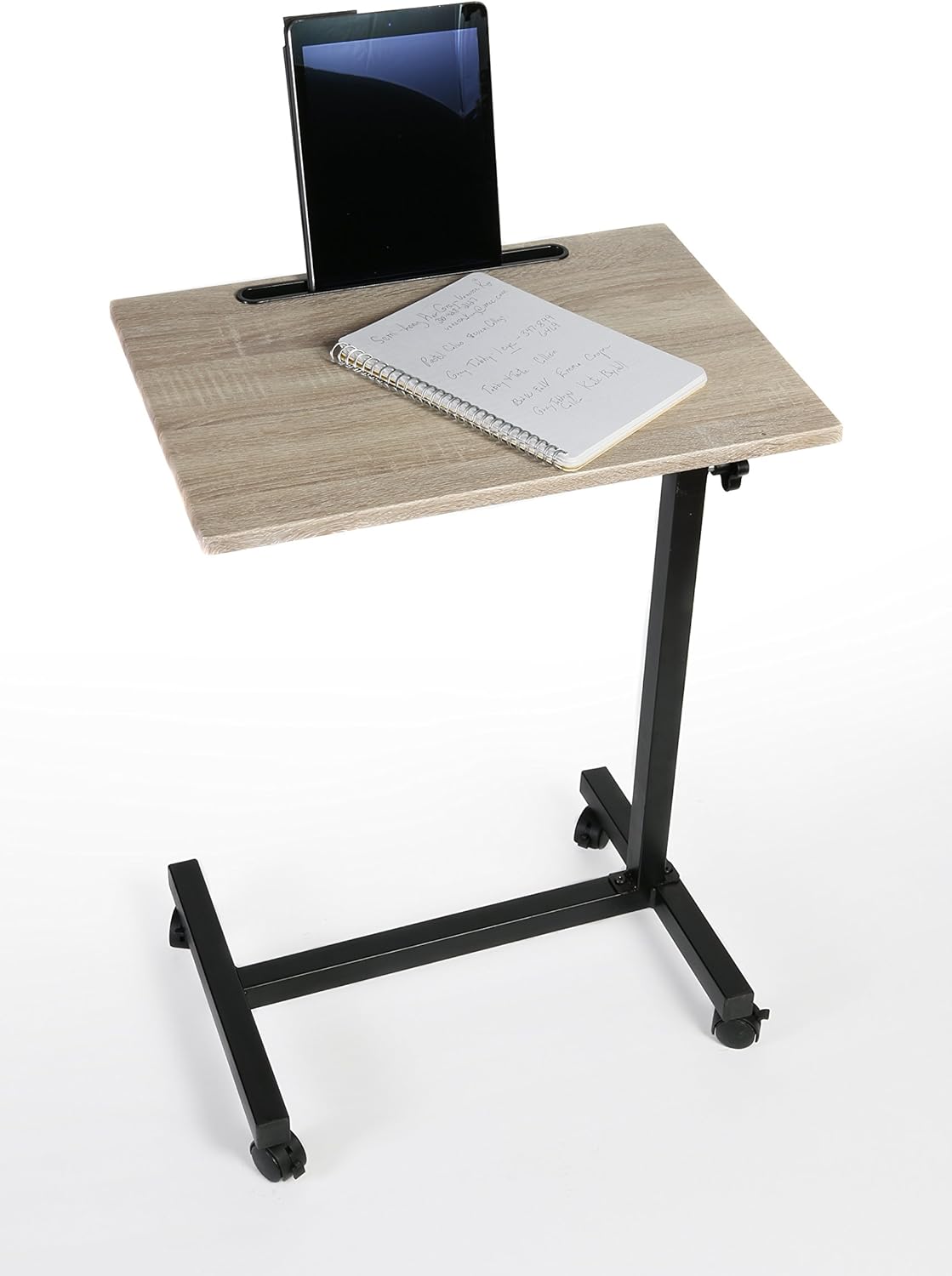 best standing desks on amazon on Amazon Com Adjustable Height Rolling Laptop Desk Black Portable And Compact Wheeled Table And Standing Workstation For Office Living Room Great For Bedroom And Bed Side By Designstyles Office Products