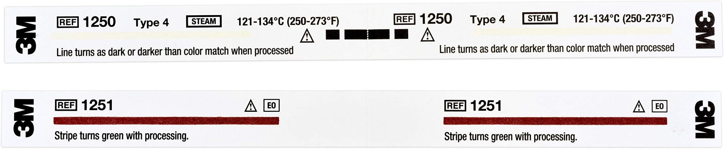 3M Comply EO (Ethylene Oxide) Chemical Indicator Strips 1251