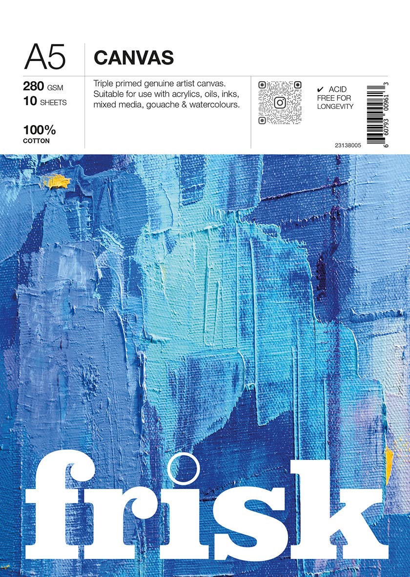 Frisk Canvas Pad 280gsm 10sheets A5 White 23138005