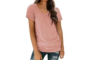 Kiosan Women Tops Short Sleeve Shirts for Women Fashion Tops Trendy Lightweight Soft Casual Summer Outfits 2024 Blouse Tunic