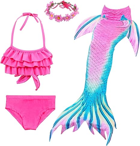 colas de sirena para niñas amazon