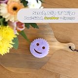 Scrub Daddy Scrub Mommy Dual Sided Non Scratch Sponge Violet Twin Pack view 2