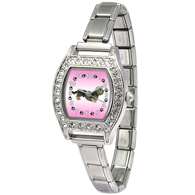 Timest Dandie Dinmont Ladies Stainless Steel Italian Charms