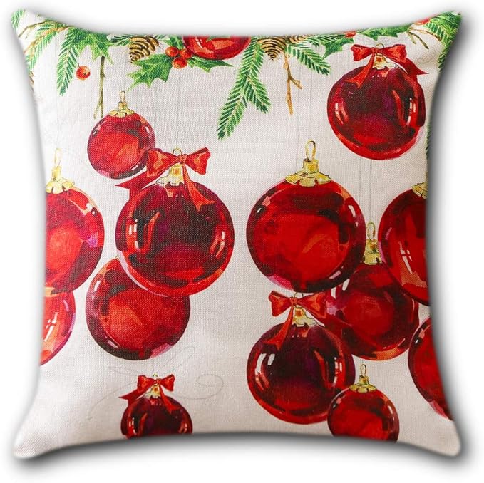 Coolin Christmas Pillow Covers Decorative Square Pillowcase