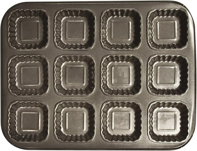Nonstick Cupcake Baking Tray, 12cup Square Design Amazon.co.uk Kitchen & Home