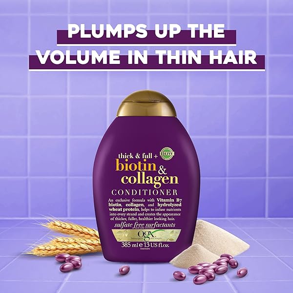 OGX THICK & FULL BIOTIN & COLLAGEN CONDITIONER, 13 OUNCE