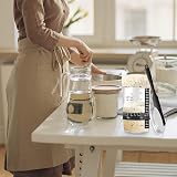 Eidoct Sourdough Starter Jar Kit 730ml with Aluminum Lid & Accessories view 6