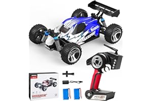 SIMREX 1:18 Scale 4WD RC Car | 28MPH High Speed Off-Road Remote Control Truck | All-Metal Transmission & Nylon Chassis | 30+ Min Runtime | Gift for Adults, Teens & Kids (Blue)