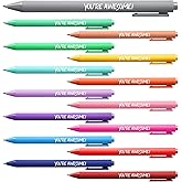 Fuutreo 15 Pcs Employee Inspirational Gifts, You're Awesome Pens Bulk, Colorful Motivational Ballpoint Pens for Staff Team Students Gift