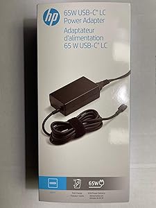Original 1P3K6UT#ABA HP 65W USB Type-C for HP Spectre X360 13t 15-bl0xx 15-bl1xx 13-ae000 13-aw0xxx 13-ae013dx Elite x2 1012 G1, Compatible P/N: 1P3K6UT, L67440-001, TPN-DA20, L65505-003- Retail Box.