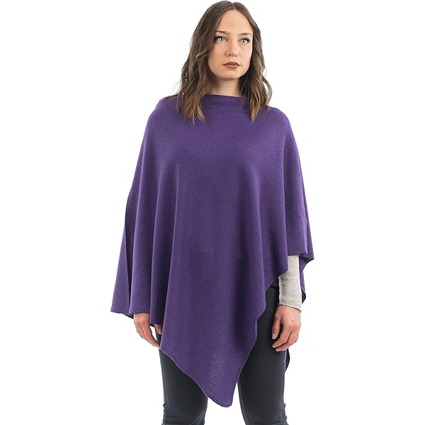 Le Moda Women's Fleece Faux Fur Trim Poncho and Gloves Set- One