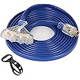 S7 25 Feet Heavy Duty Generator Adaptor Extension Cord,Locking Cord,NEMA L14-30P/Four 5-20R, 4 Prong 10 Gauge Flexible Generator Cable