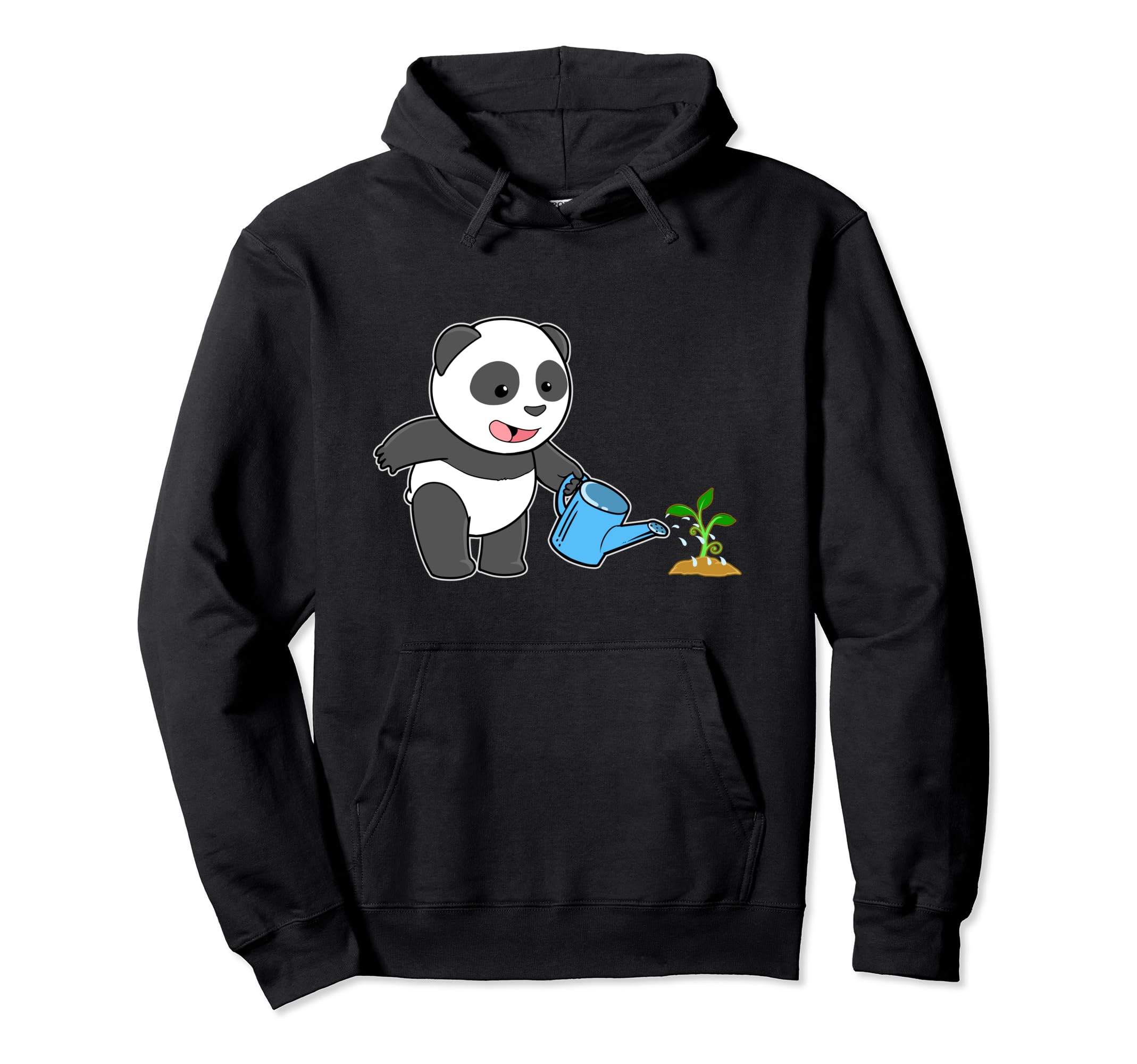 Cute Panda Bear Gardening Garden Pandas Teddy Gardener Pullover Hoodie