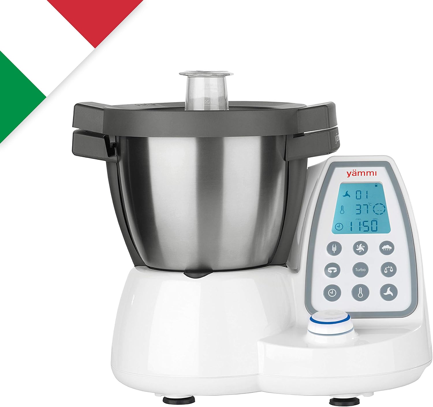 Robot Pâtissier Zeegma Planeet Trio 1500W - 3 Bols Inox (4L, 4.5L, 5.2L) - Noir