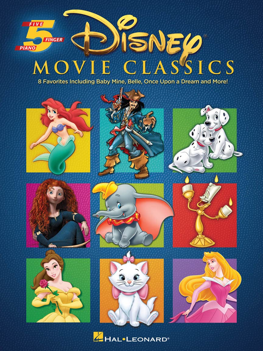 Disney Movie Classics. Piano Solo.: Five-Finger Piano - 8 Songs for Beginners