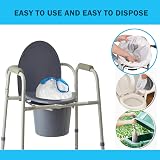 Waylyee Disposable Commode Liner 40 Pack Universal Portable Bags for Bedside view 3