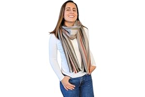 LATITUDE ZERO Alpaca Wool Blend Scarf - Unisex, Super Soft & Warm, Ideal gift for Men & Women