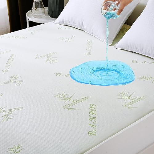 Premium 100% Waterproof King Mattress Protector, Breathable