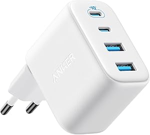 Anker Zolo 50W USB C Ladegerät, 4-Port Netzteil mit 2 USB-C und 2 USB-A, Kompaktes Schnellladegerät Für iPhone 17 Pro Max/16/15/14/13-Serie, iPad, Pixel, Galaxy, MacBook (ohne Kabel)