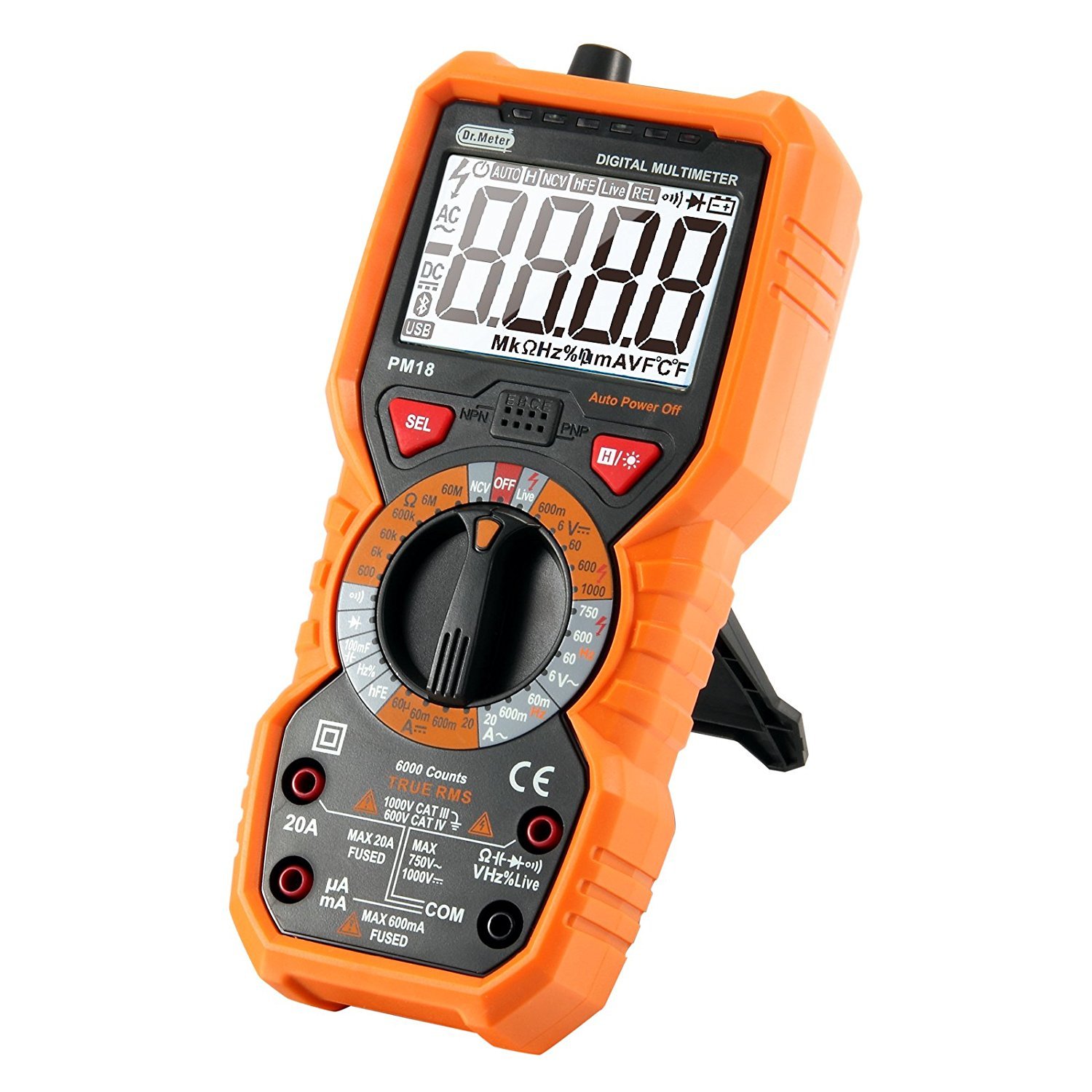 Auto-Ranging Digital Multimeter Dr. meter PM18 Measuring ...
