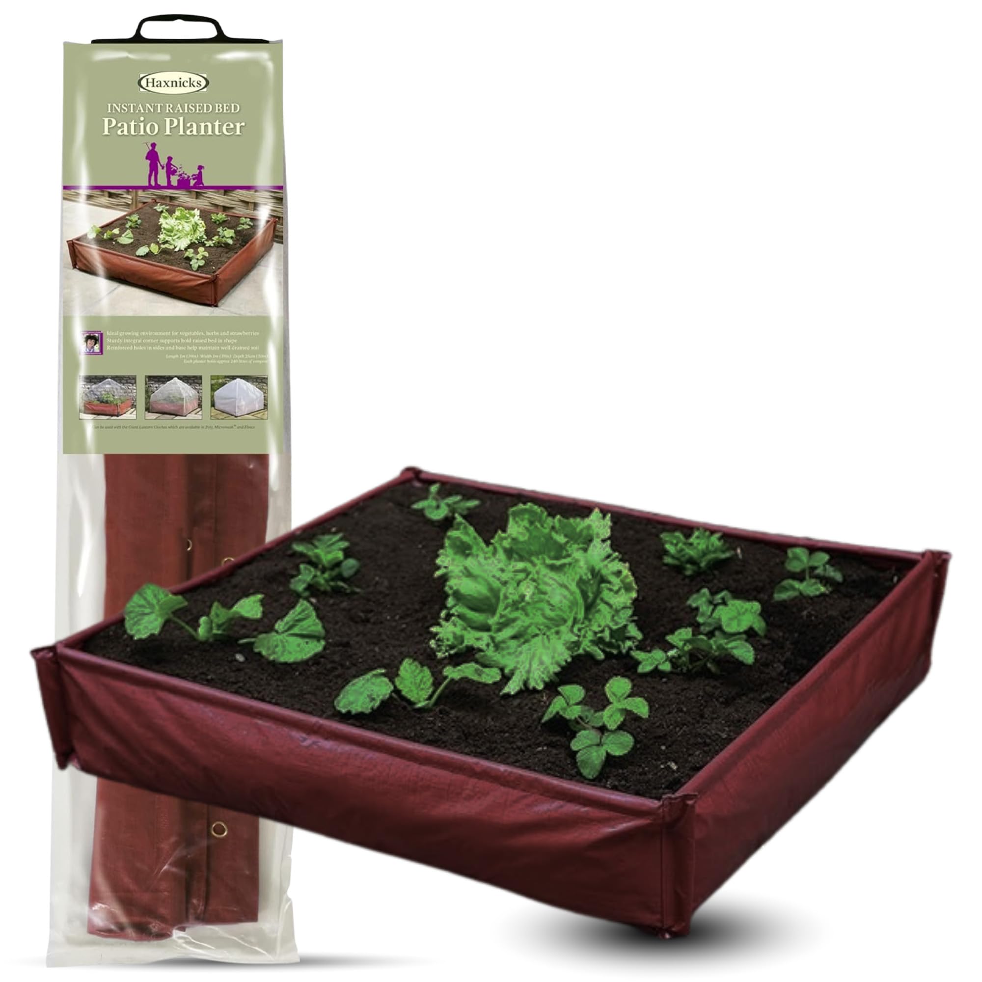Large Raised Bed Grow Bag Planter Outdoor Garden Flower Bed Vegetable Salad Tomato Plant Growing Pot Container — image 1