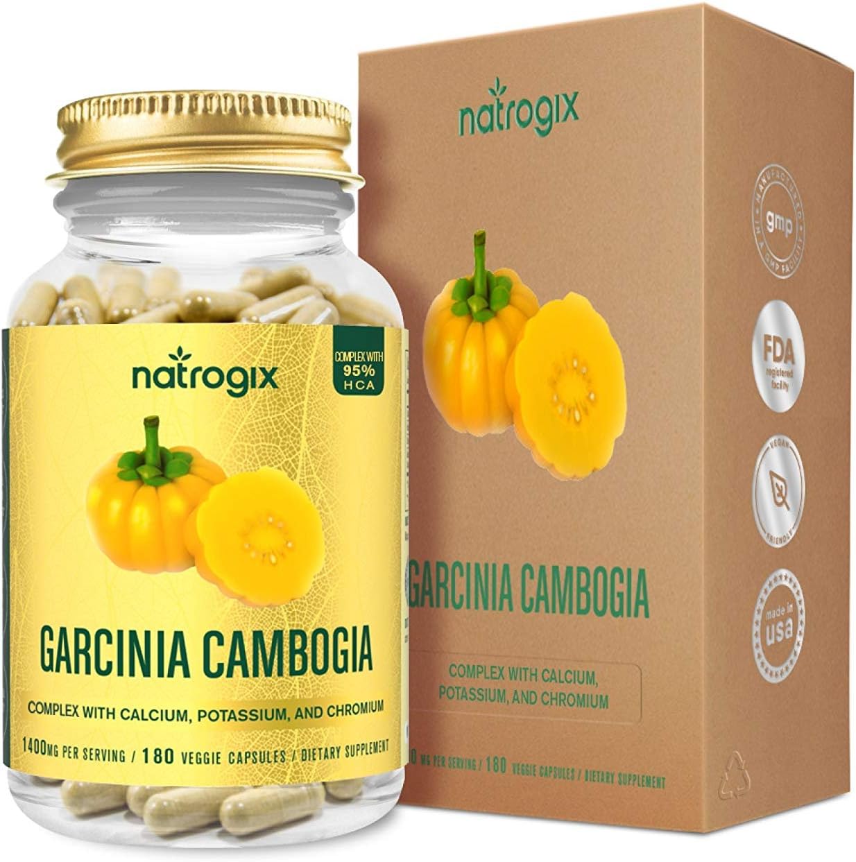 Natrogix Garcinia Cambogia (180 Capsules)
