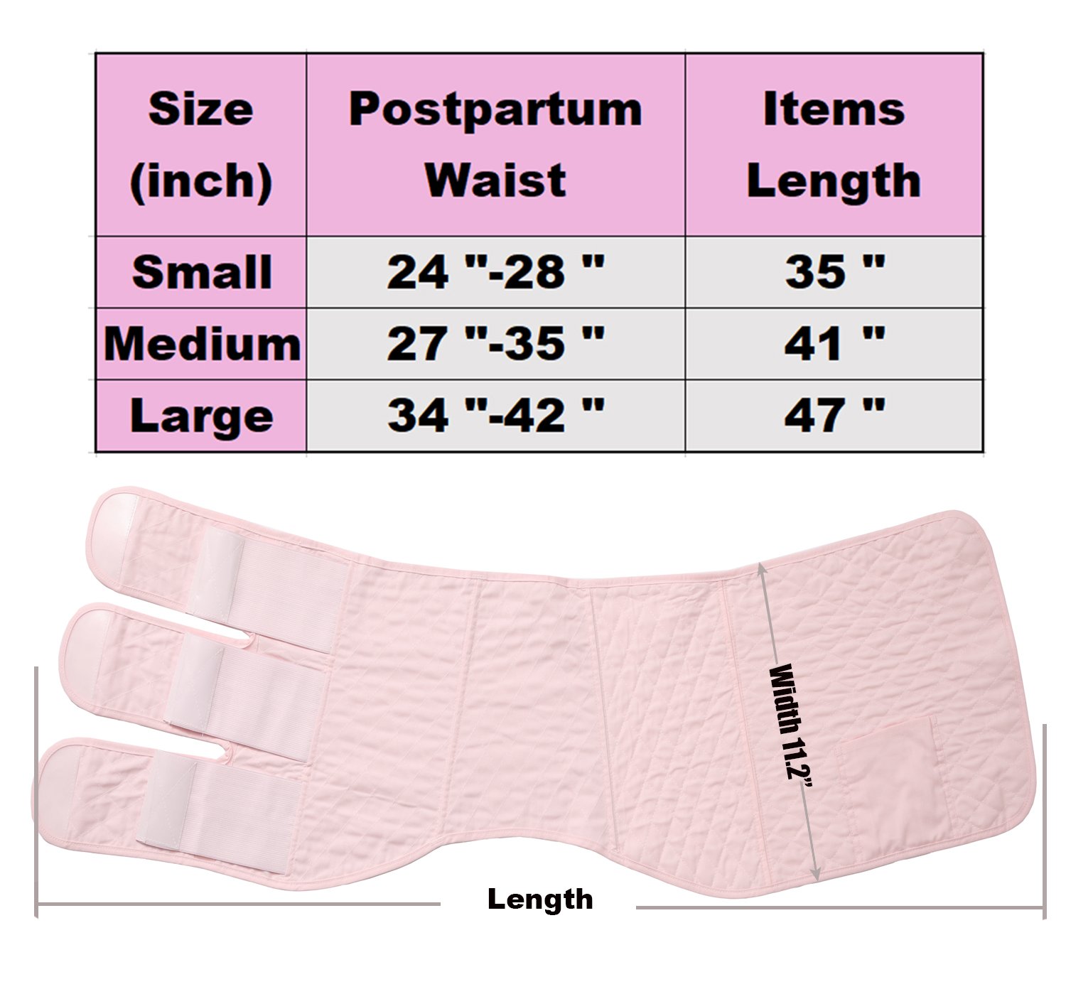 C-Section Recovery Belly Band Postpartum Girdle Belly Wrap C Section Abdominal Binder