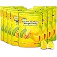 Peelable Gummy Candy Intense Green Mango Fruit Chewy Gummy Snack Low Sugar & Calorie, Healthy Snacks For Kids & Adults – Individual Soft & Chewy Candy Snacks (Pack of 8, 3.17OZ, Green Mango)