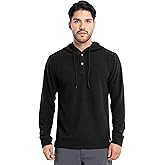 Wrangler mens Fleece Pullover Henley Hoodie Sweatshirt