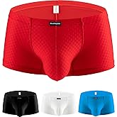 Hanhepee Men's Sport Boxer Briefs Soft Breathable Comfortable Underpants Wicking Odor Resistant Perfect for Swimming