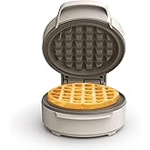 bella Stack &amp; Store Mini Waffle Maker, 4-Inch Non-Toxic Ceramic, Oatmilk