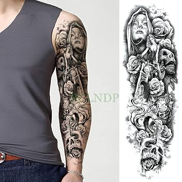 Buy Generic Waterproof Temporary Tattoo Sticker Full Arm Large