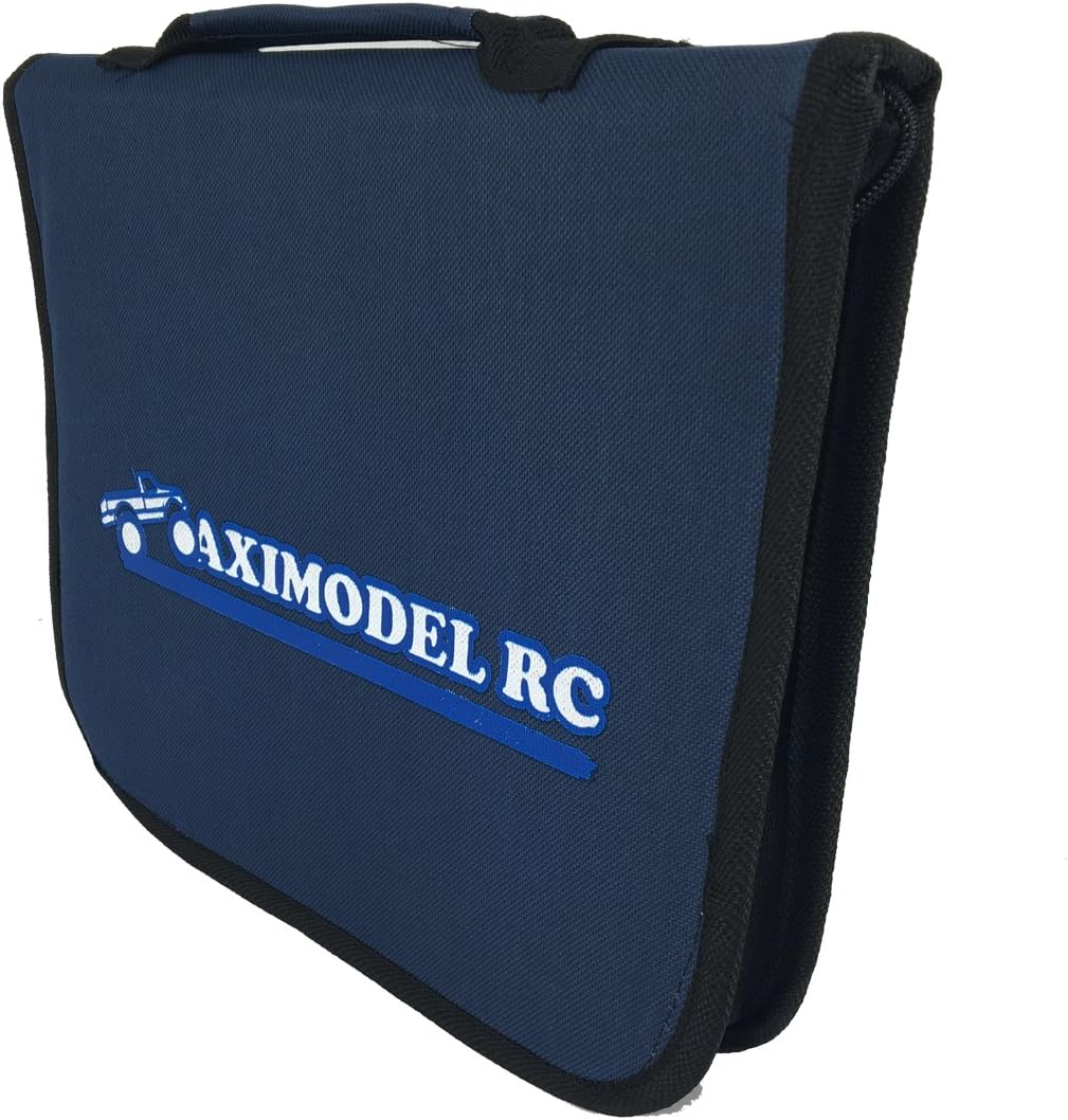 AximodelRC RC Car Tool Bag. for 1/18, 1/16, 1/10, 1/8 RC Cars On/ Off Road. for Drift, Touring, Monster Truck, Short Course Models. Universal RC Tool Bag.