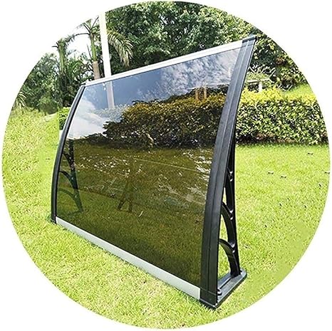 Marquesina Puerta Exterior QIANDA Policarbonato Panel Marrón ...