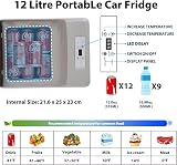 Alpicool C12PT 12L Car Fridge Freezer DC 12V Portable Cooler Truck Camper RV view 3