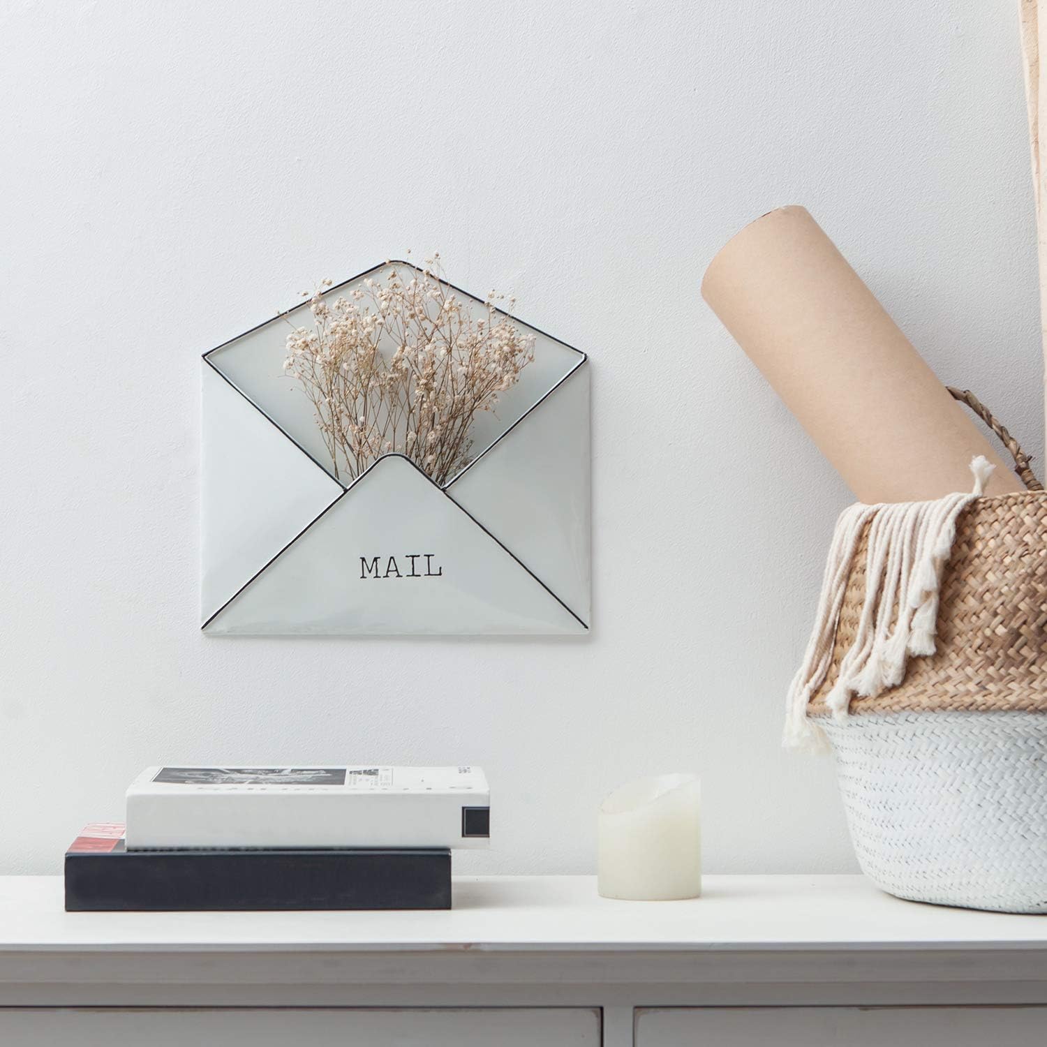 SOFFEE DESIGN Wall Mount Metal Mail Organizer Home and