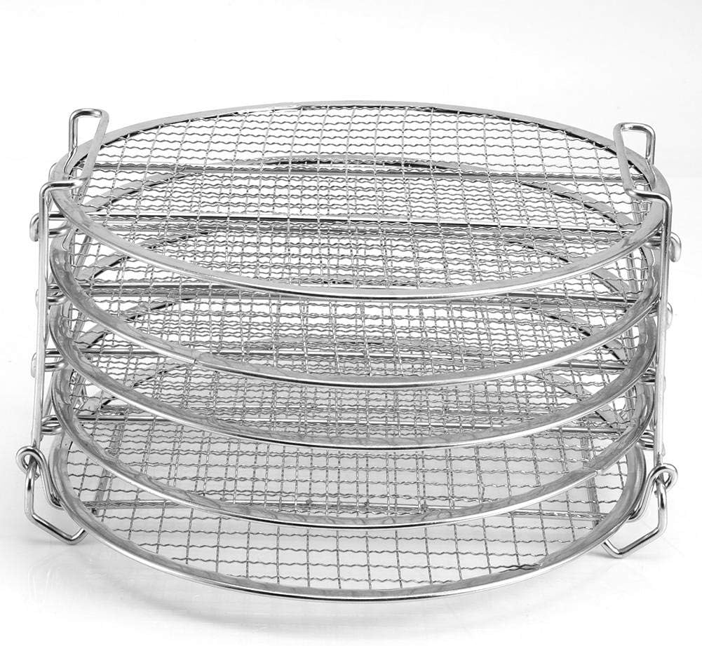 Stainless Steel 5Layers Dehydrator Rack Stackable Barbecue Grill Rack Dishwasher Safe