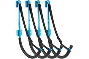 WTMORE Kayak Storage Rack Kayak Wall Mount Heavy Duty Kayak Hooks with Straps 100 LB Capacity Kayak Rack for Garage Kayak Hangers for Paddle Boards Surfboards Bikes Ladders SUP Snow Board