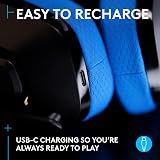 Logitech G535 Lightspeed Wireless Gaming Headset Black/Blue view 8