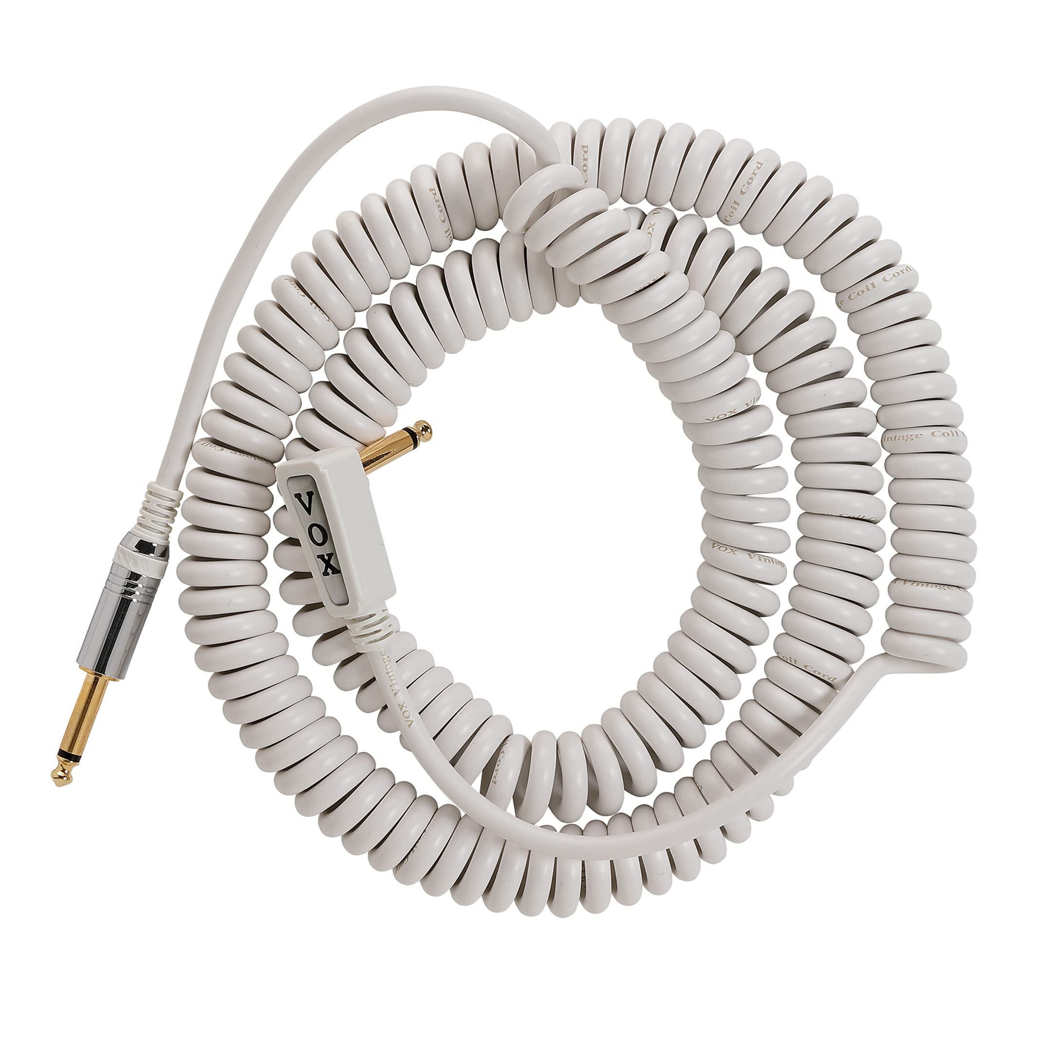 Vox - VCC090WH - 9m Vintage Coiled Cable with Mesh Carry Bag - White