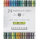 SENNELIER Extra-Soft French Pastel Landscape Artist Box Set, 24-Colors