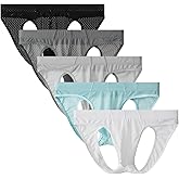 Whaninti Men's 5-Pack Jockstrap Seamless Underwear Thongs Mesh Jock Strap Athletic Supporter