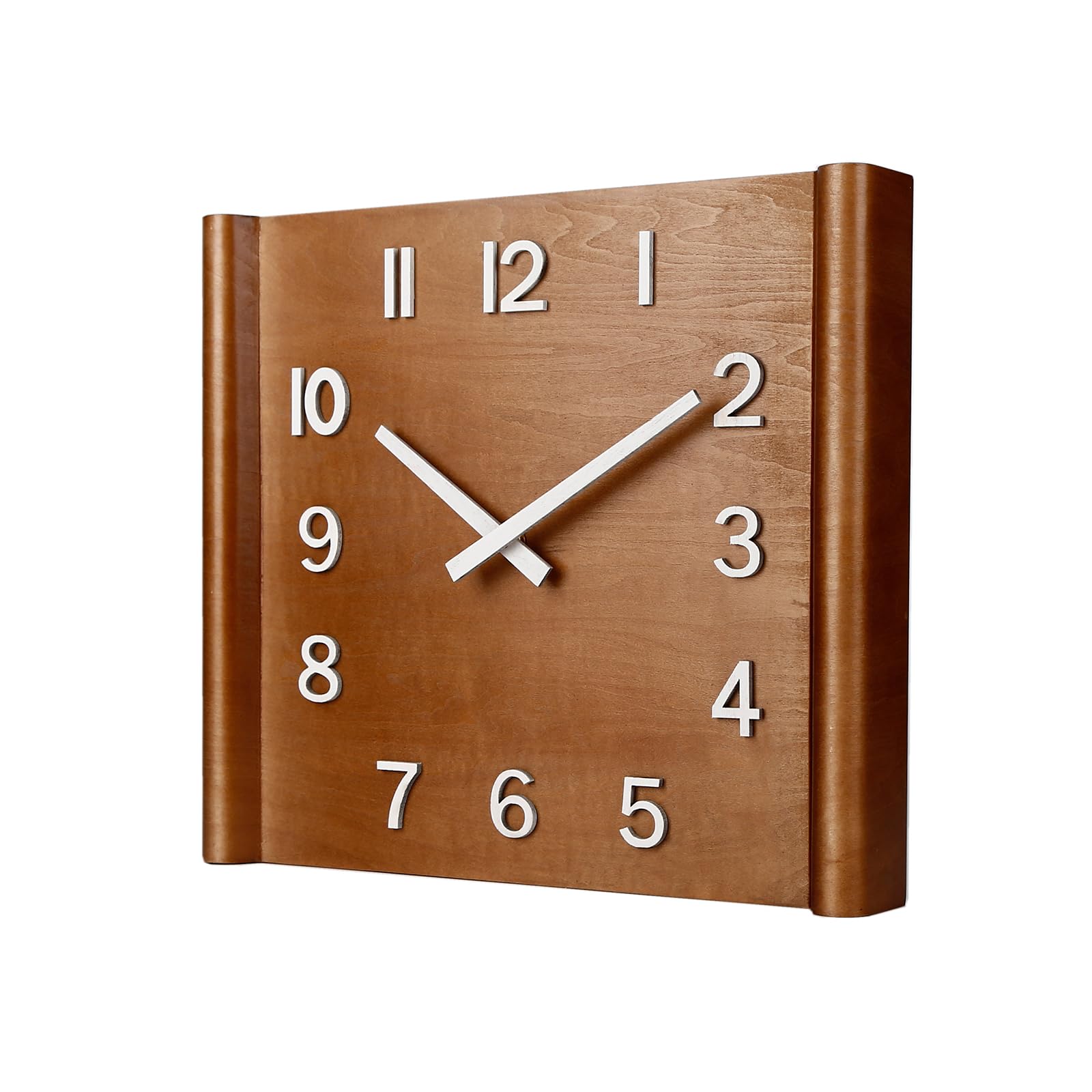 Photo 1 of HuseeCly 14 inch Wall Clock; Wooden Wall Clock; Wall Hanging Decorations; Decorations; Large Decorative Clock; Quartz Clock; Gifts - Living Rooms or bedrooms, cafes, Offices, Bars, Art. (GRO)