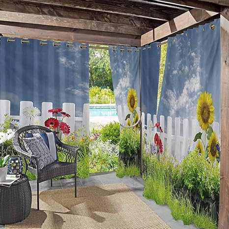 Anmaseven - Cortinas rústicas para patio al aire última intervensión