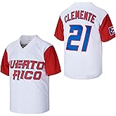 Youth Puerto Rico #21 Roberto Clemente World Game Classic Kid Baseball Jersey Stitched