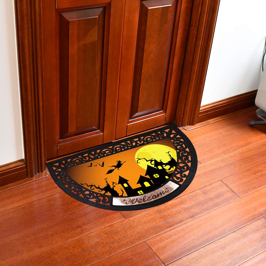Halloween Door Mat Indoor Entry Way Doormat for Front Door