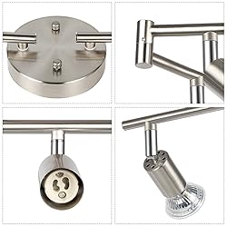 Unicozin LED 8 Light Track Lighting Kit, Matt