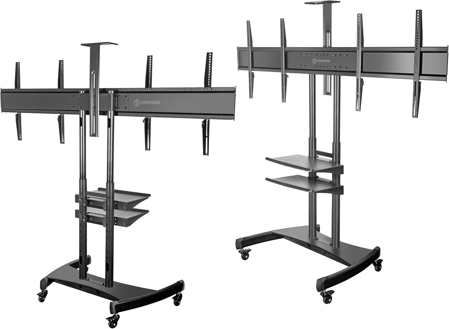 ONKRON Mobile TV Stand with Wheels Rolling TV Cart for 55 to 80 Inch LCD LED Flat Panel TVs (TS1881): Electronics