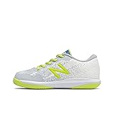 New Balance boys 996 V4 Tennis Shoe, White/Sulphur